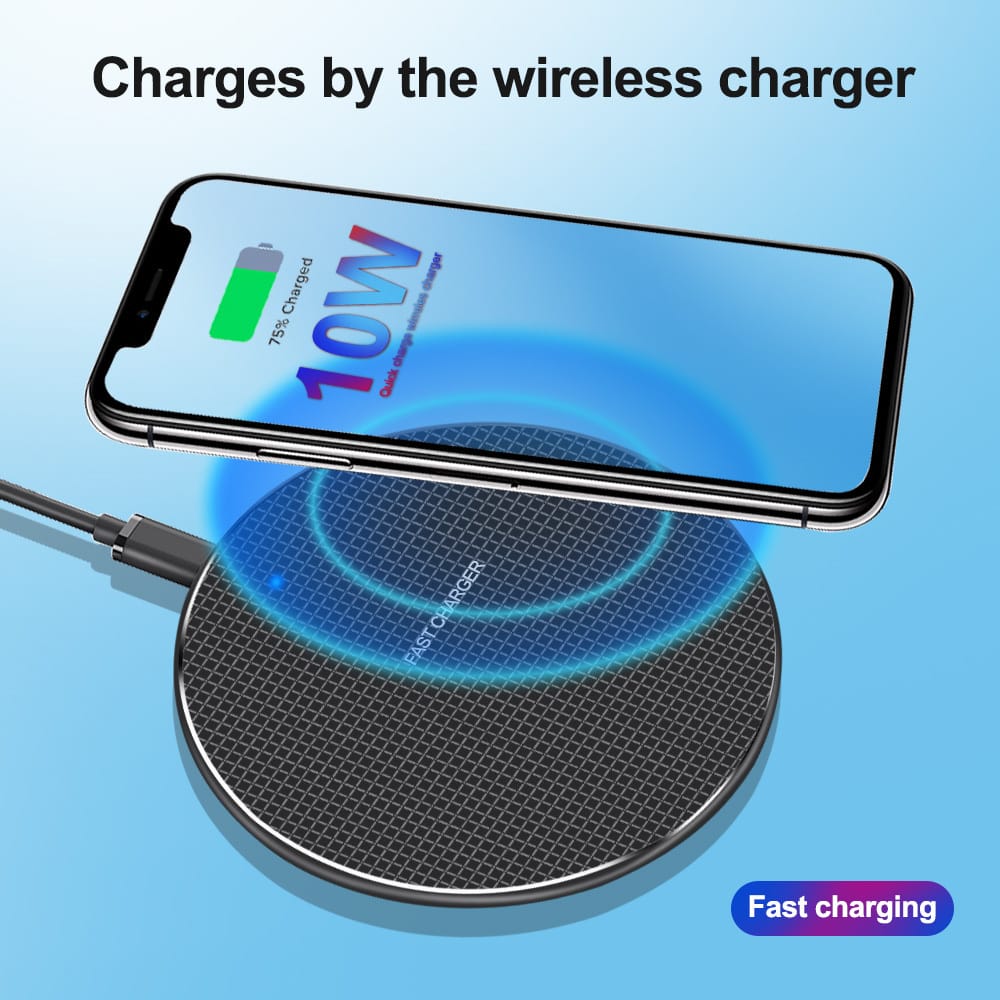 Ultra-Thin Round Wireless Charging Pad – Up to 10W | SolSnazycat 1280780311712
