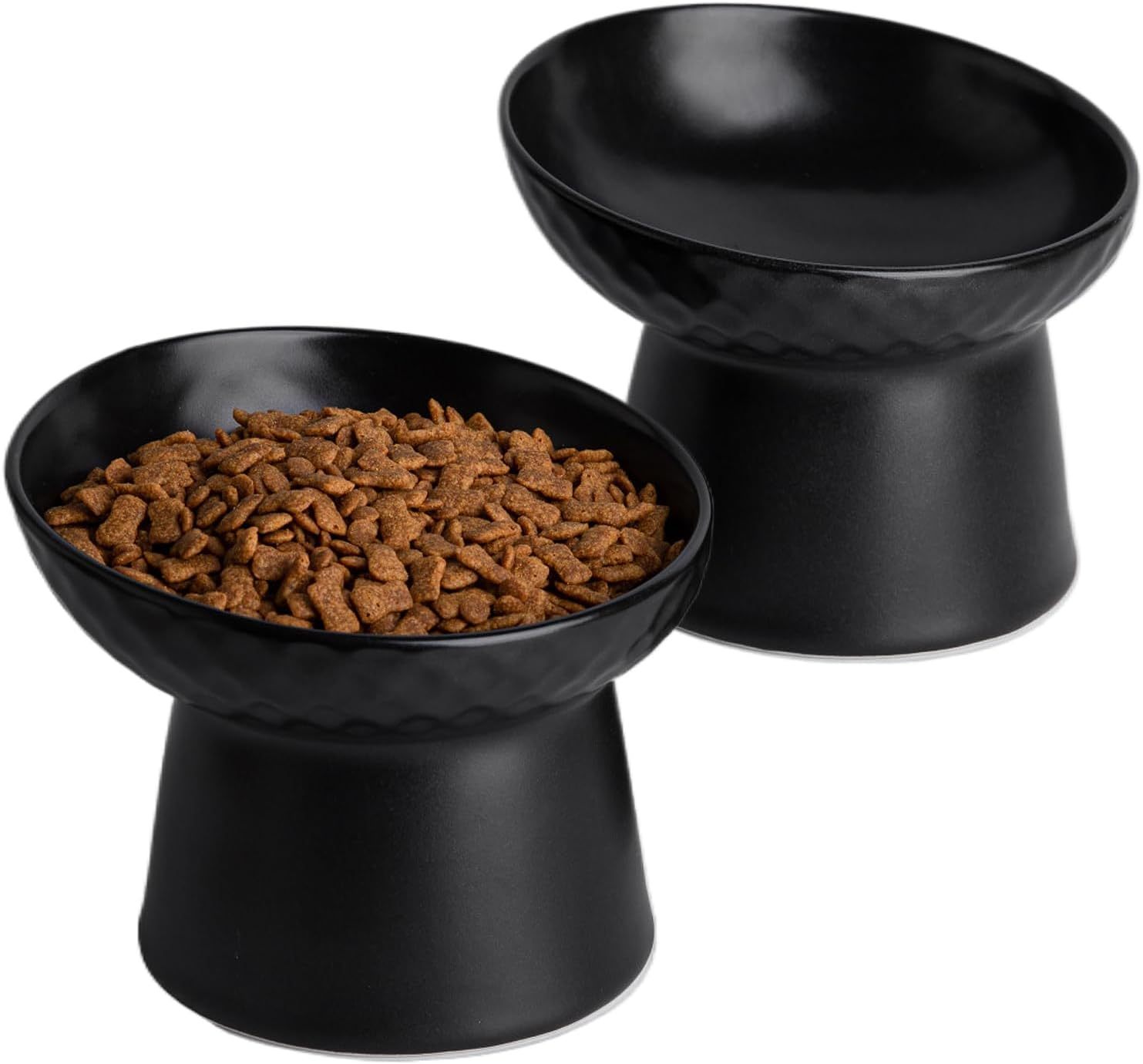 Ceramic Raised Cat Bowls Elevated Porcelain Pet Feeder Dish For Cats And Small Dogs Stress-Free Tilted Pet Food And Water Bowls Set Dishwasher And Microwave Safe - Image 7